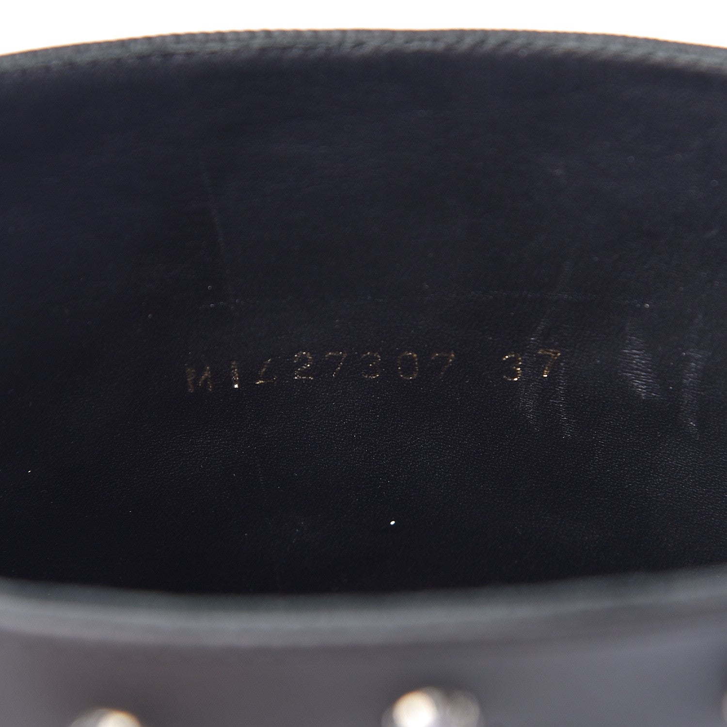 Saint Laurent Rubber Crystal Studded Festival Rain Boots 37 Black 9 of 11