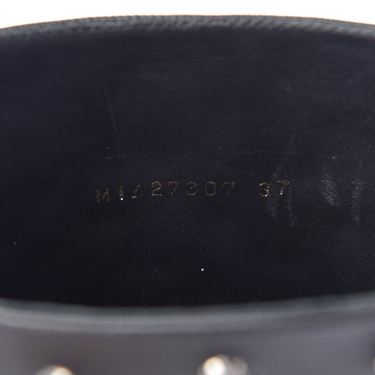 Saint Laurent Rubber Crystal Studded Festival Rain Boots 37 Black 9 of 11