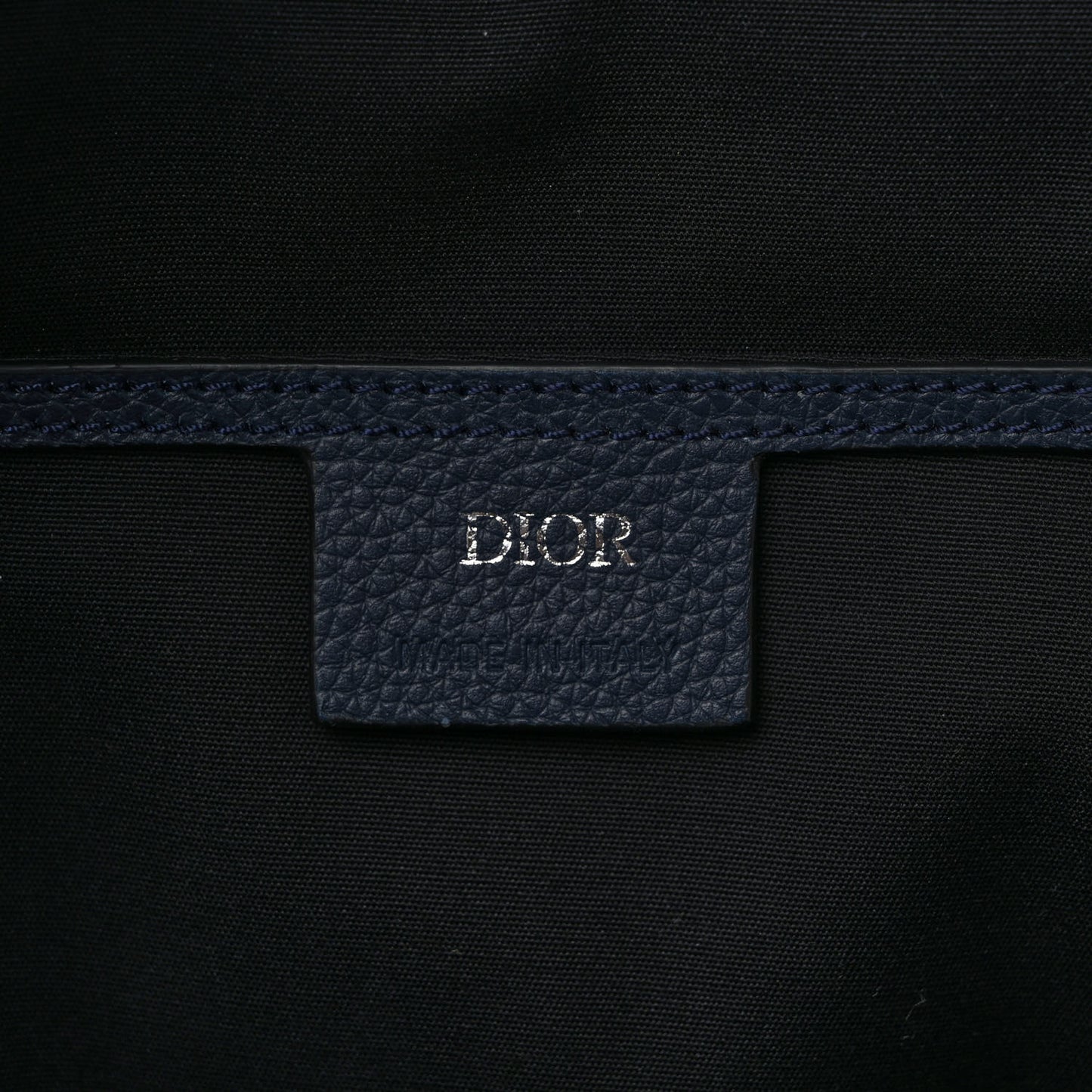 X SHAWN STUSSY Grained Calfskin Ox Head Crossbody Backpack Navy Blue