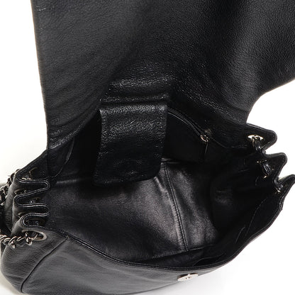 Chanel Metallic Goatskin Luxe Ligne Flap Bag Black 5 of 7