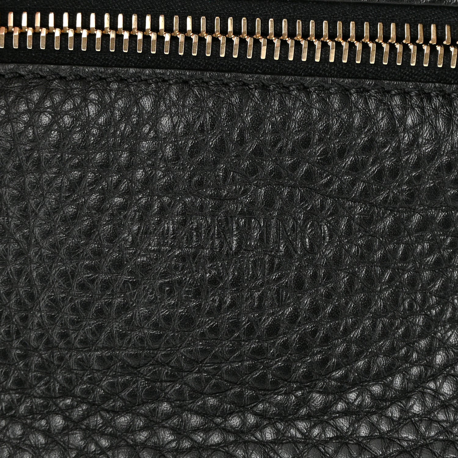 Valentino Garavani Pebbled Calfskin Small Rockstud Flip-Lock Messenger Bag Black 6 of 9