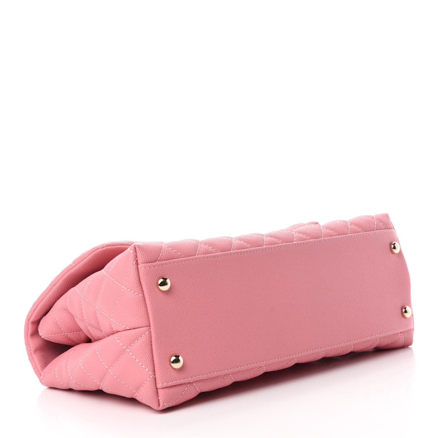 Chanel Caviar Quilted Small Coco Handle Flap Pink 4 of 11