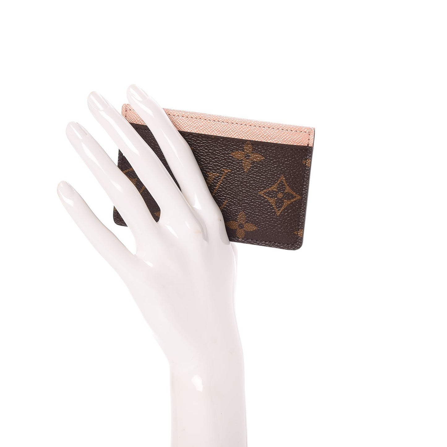 Monogram Card Holder Rose Nacre