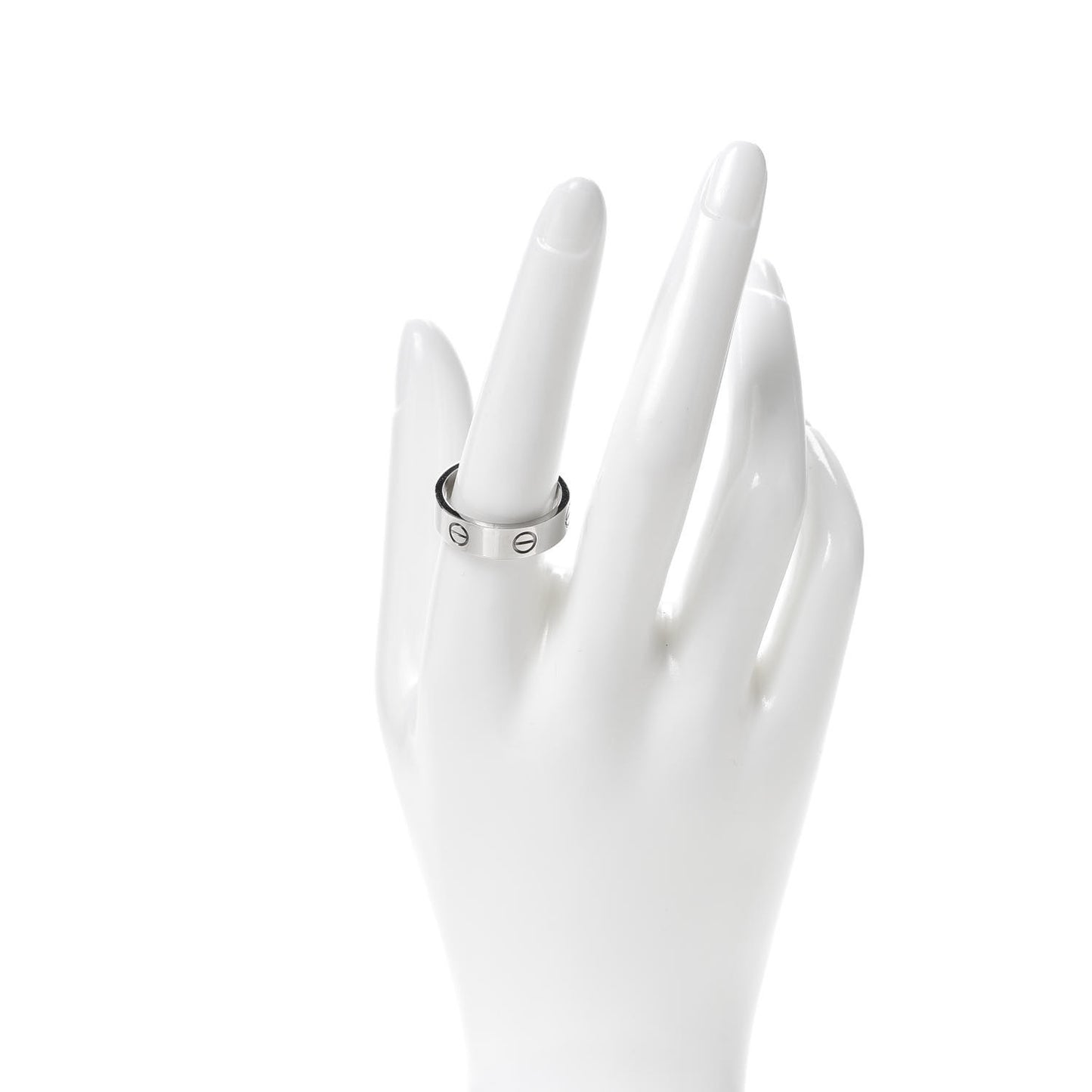 18K White Gold 6mm LOVE Ring 59 8.75