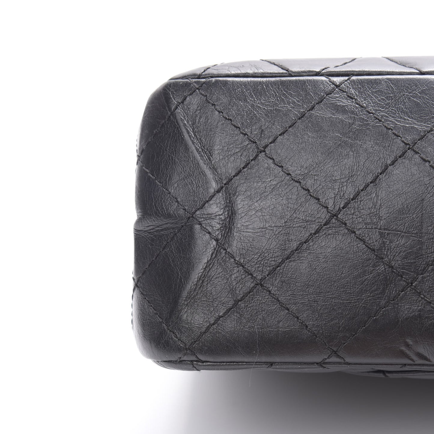 Aged Calfskin Quilted 2.55 Reissue 226 Flap Black