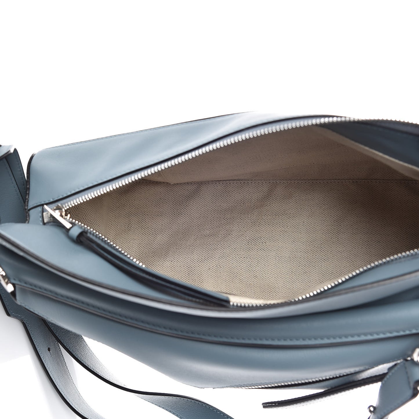 Calfskin Puzzle Bag Stone Blue