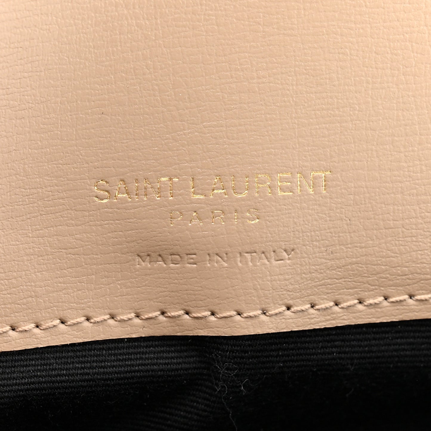 Smooth Calfskin Monogram Phone Holder Crossbody Dark Beige