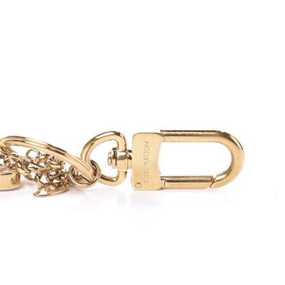 Louis Vuitton Acetate Lock Bag Charm Key Holder Gold 3 of 5