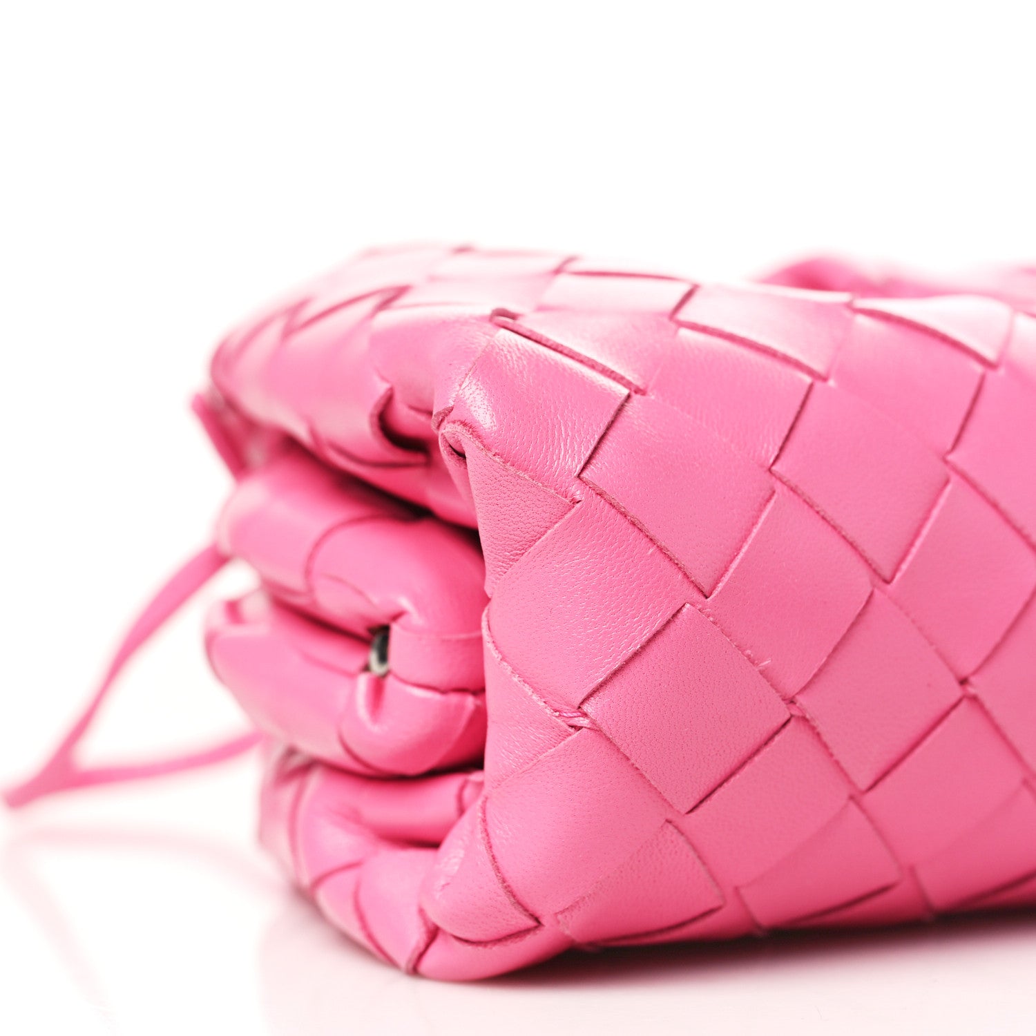 Bottega Veneta Nappa Intrecciato The Mini Pouch Rosa Shock 7 of 8