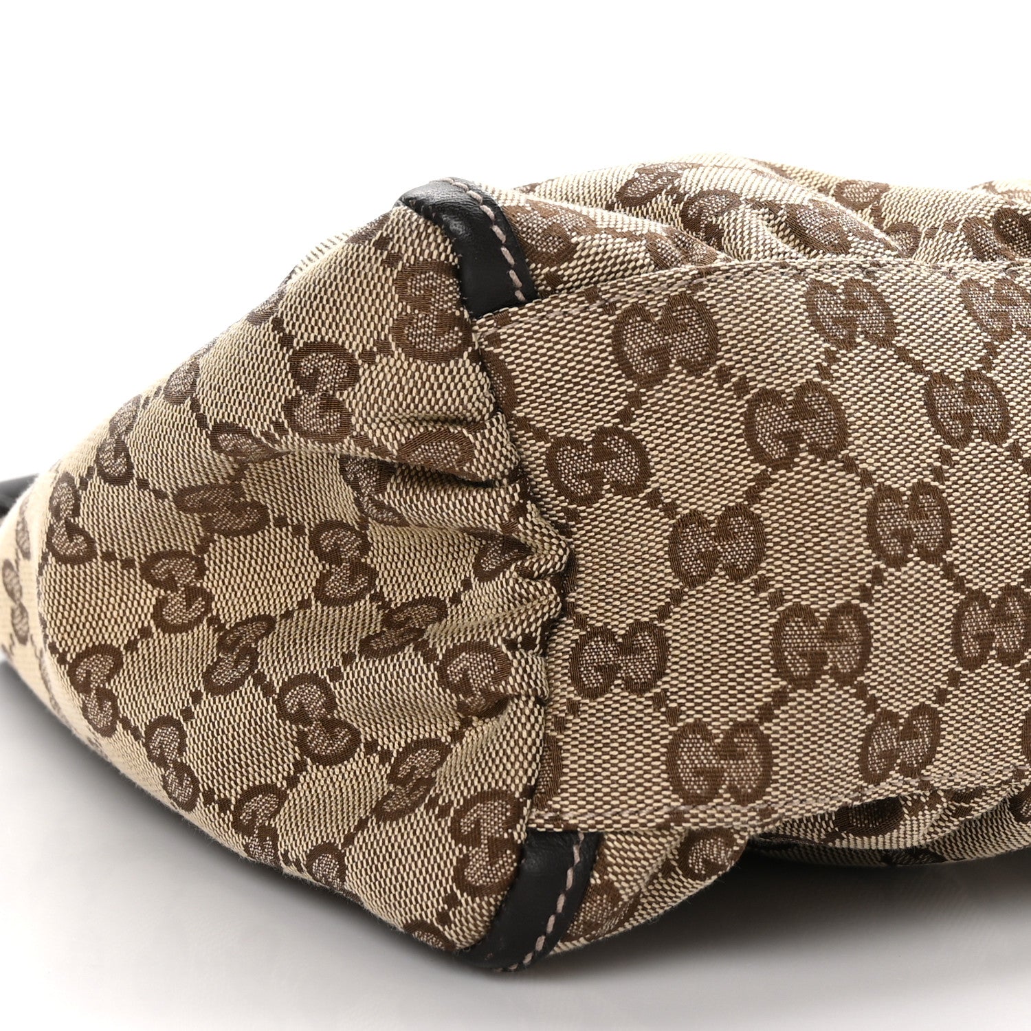 Gucci Monogram Medium D Gold Ring Hobo Dark Brown 9 of 11