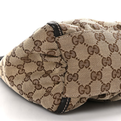 Gucci Monogram Medium D Gold Ring Hobo Dark Brown 9 of 11