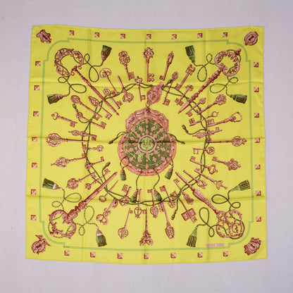 Hermes Silk Les Cles Scarf 90 2 of 5
