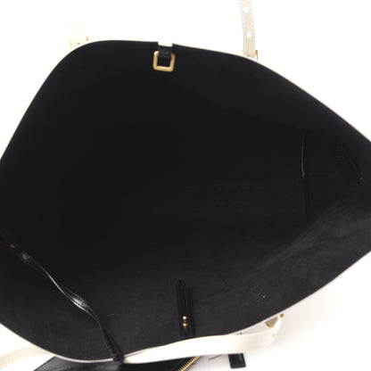 Saint Laurent Grained Calfskin Large Shopping Tote Vintage Black 6 of 10