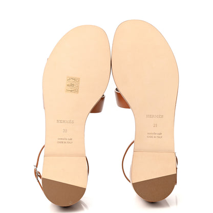 Hermes Calfskin Santorini Sandals 39 Naturel 5 of 9