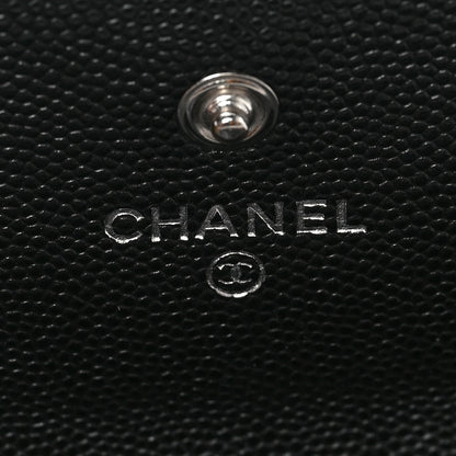 Chanel Caviar Quilted Large Boy Gusset Flap Wallet Black 6 of 7