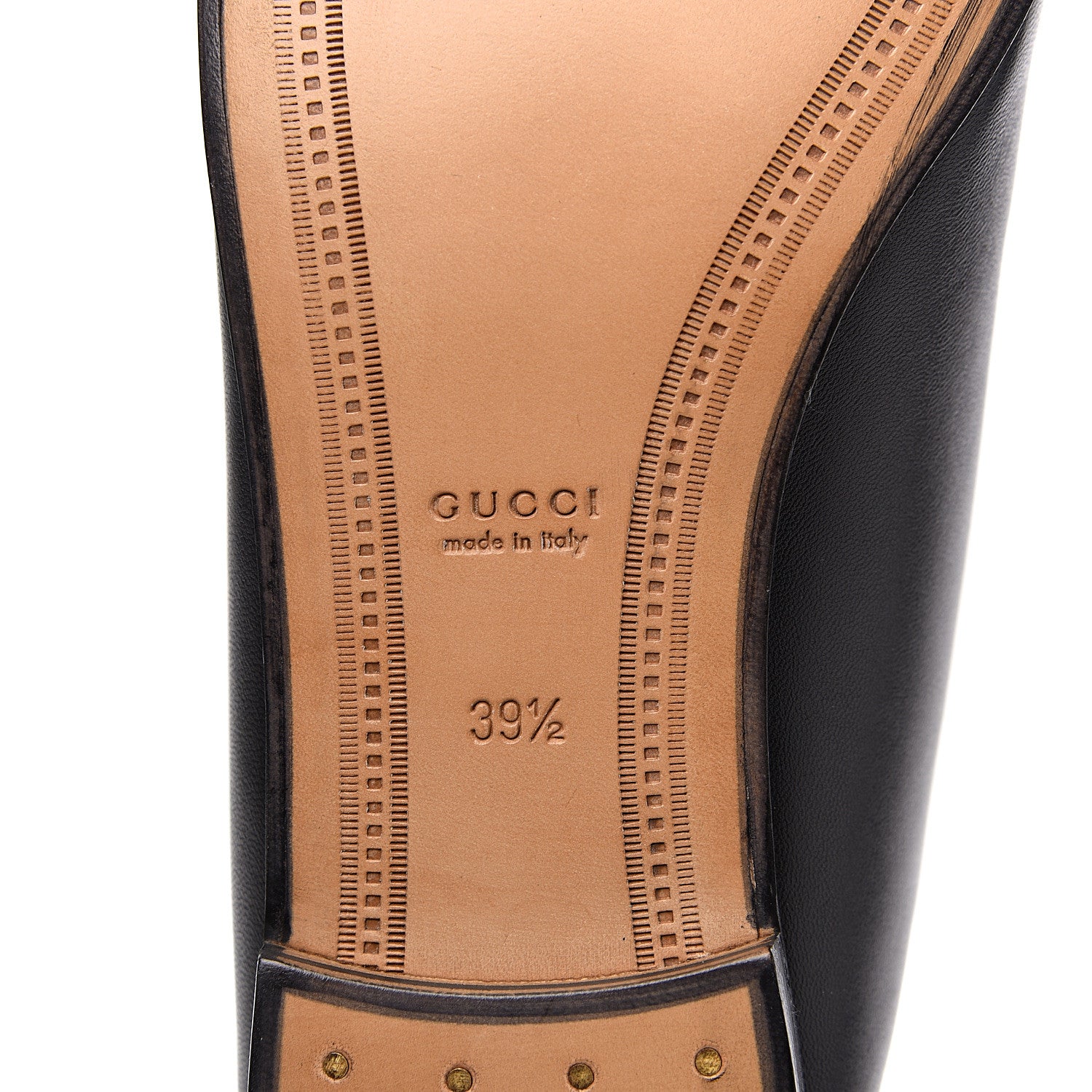 Gucci Lambskin Womens Brixton Horsebit Loafers 39.5 Black 7 of 9