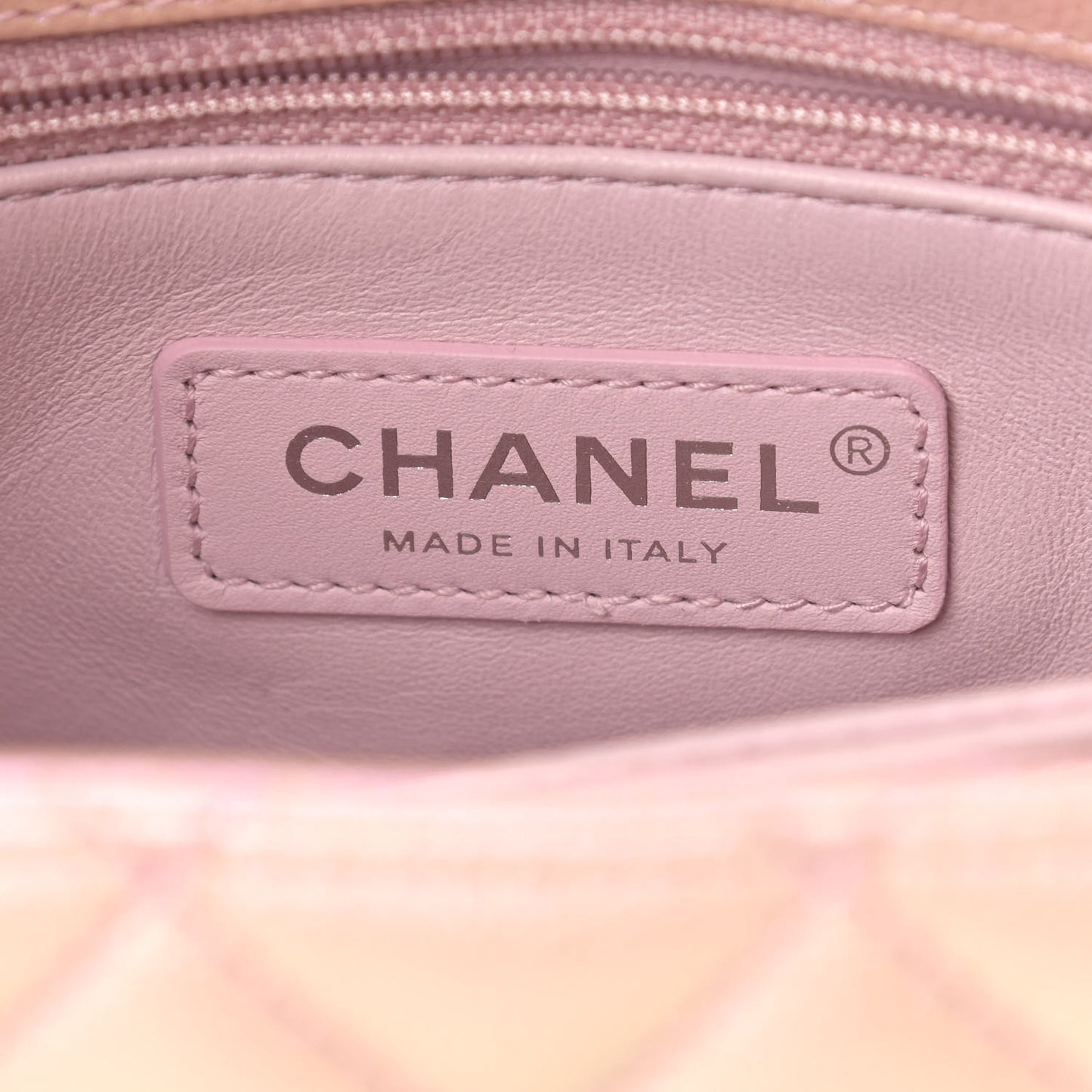 Iridescent Caviar Quilted Mini Coco Handle Flap Pink