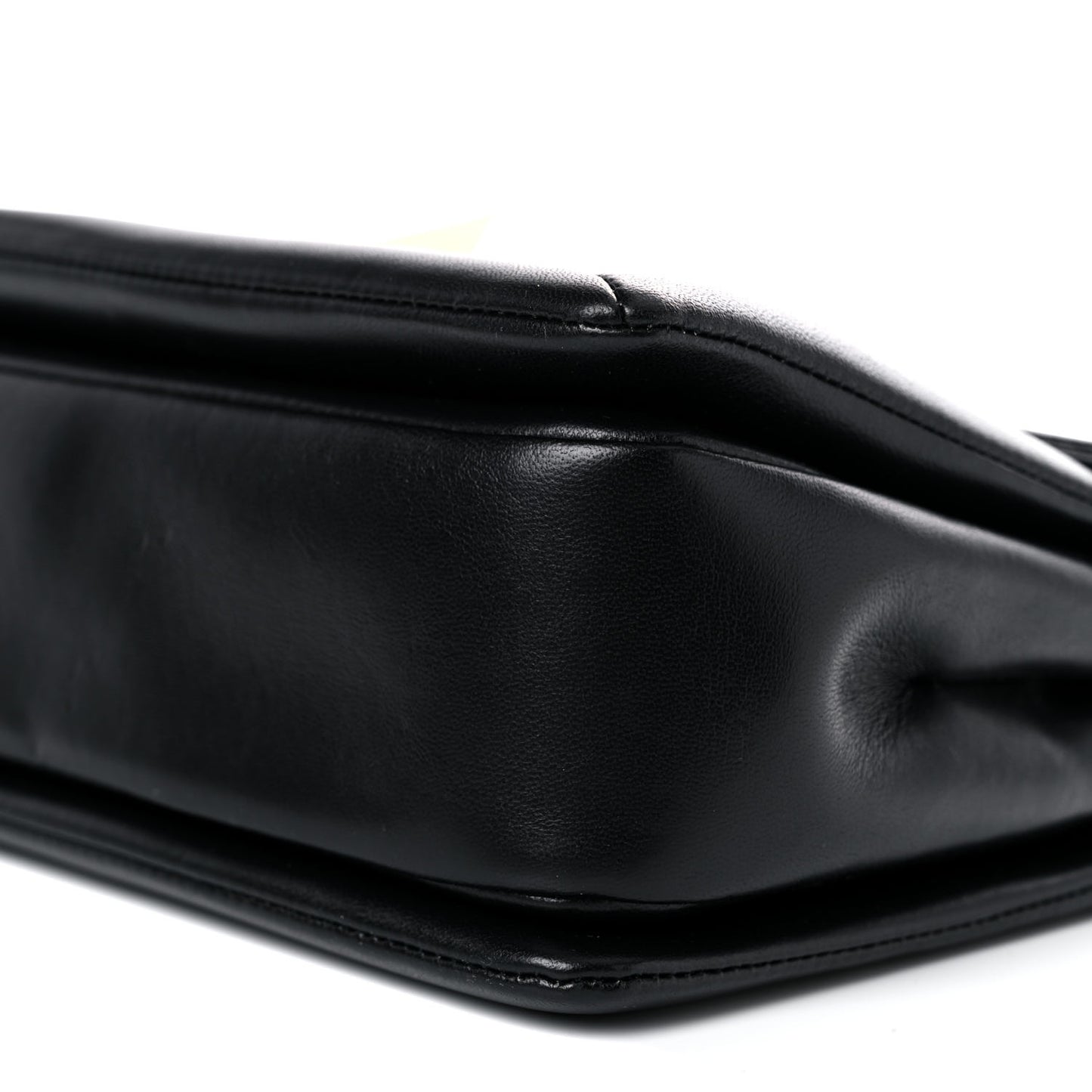 Nappa One Stud Chain Clutch Black
