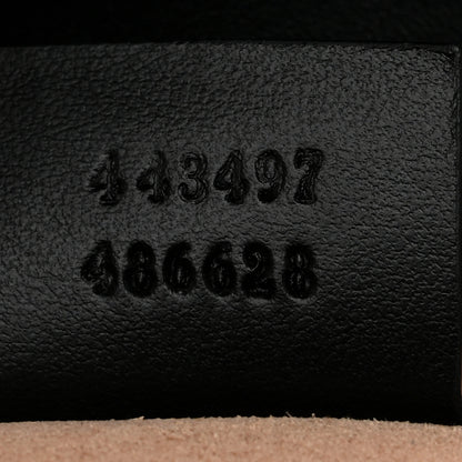 Gucci Calfskin Matelasse Small GG Marmont Shoulder Bag Black 7 of 11