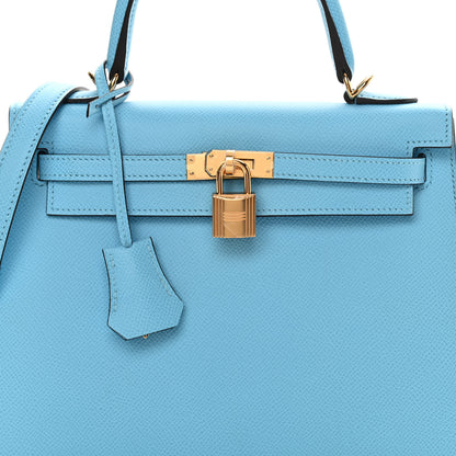 Hermes Epsom Kelly Sellier 25 Celeste 7 of 10