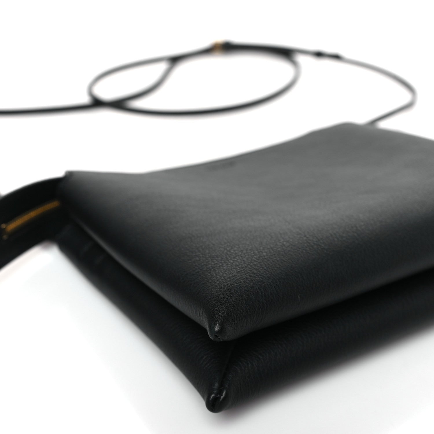 The Row Grained Calfskin Mini Nu Twin Bag Black 7 of 8