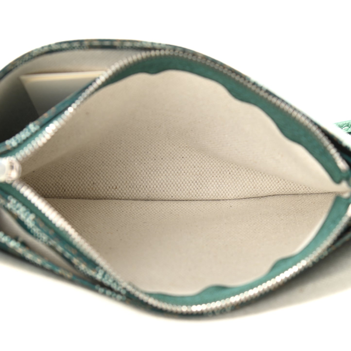 Goyardine Plumet Wallet Clutch Green