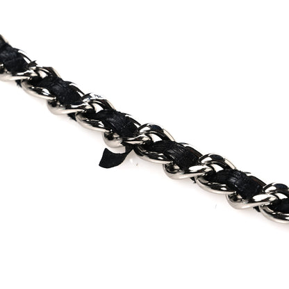 Chanel Lambskin Camellia Embossed Wallet On Chain WOC Black 12 of 12