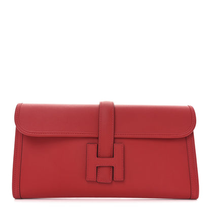 Hermes Swift Jige Elan 29 Clutch Rouge Casaque 1 of 10
