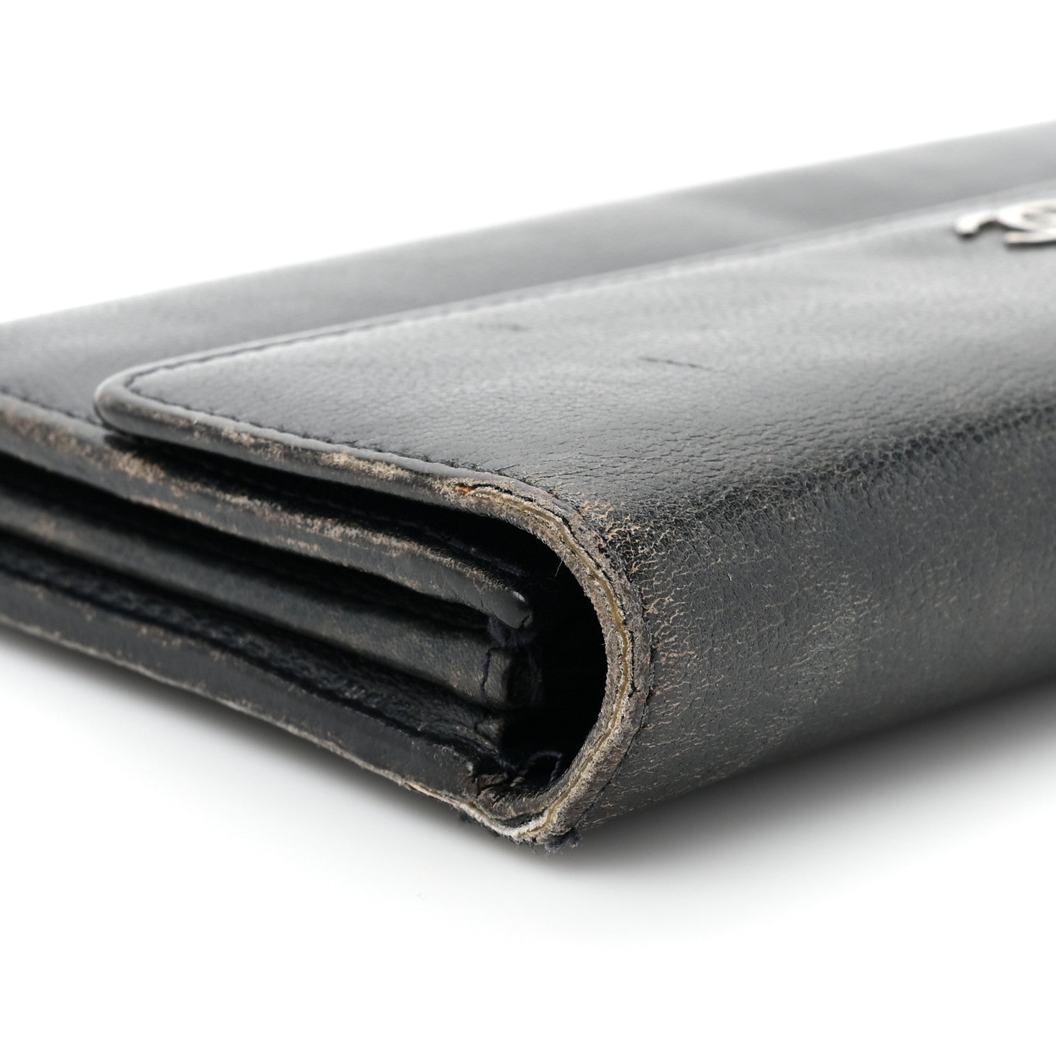 Chanel Caviar Sevruga Long Flap Wallet Navy 15 of 18