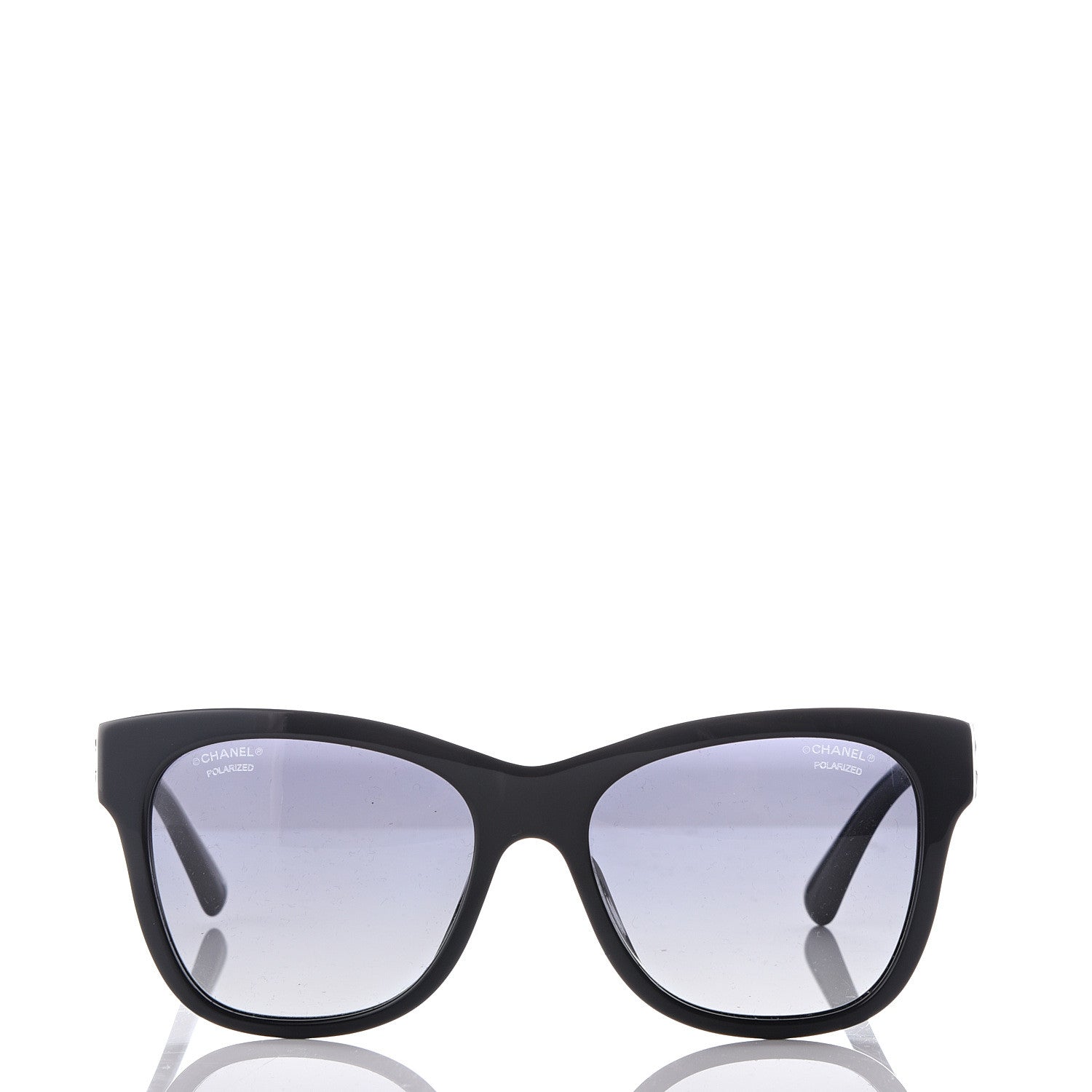 Chanel Polarized Square CC Sunglasses 5380 Black 2 of 9