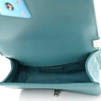 Chanel Calfskin Quilted Small Boy Flap Turquoise 5 of 11