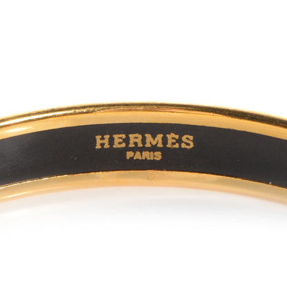 Hermes Enamel Printed Musical Instruments Narrow Bracelet 70 4 of 6