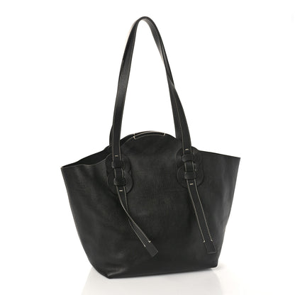 Chloe Small Grain Smooth Calfskin Medium Darryl Tote Black 3 of 8