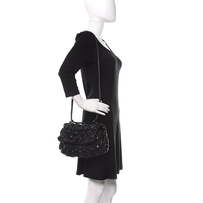 Valentino Garavani Nappa Medium Spikeme Shoulder Bag Black 2 of 9