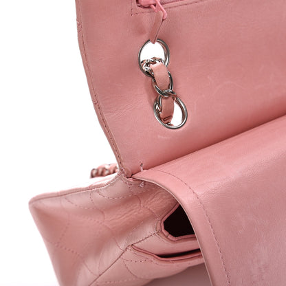 Chanel Lambskin Quilted Medium Double Flap Light Pink 13 of 14