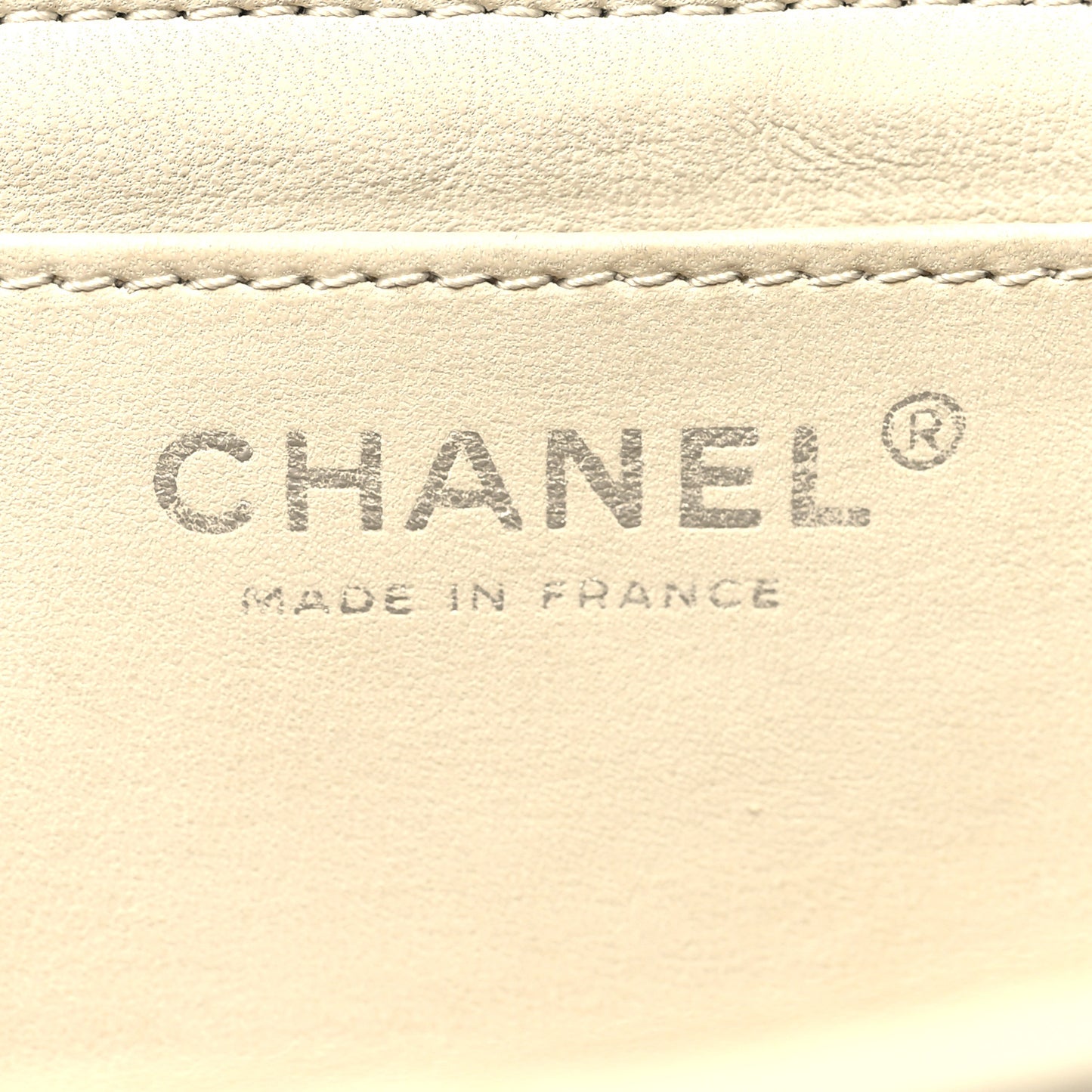 Ostrich Jumbo Single Flap Light Beige
