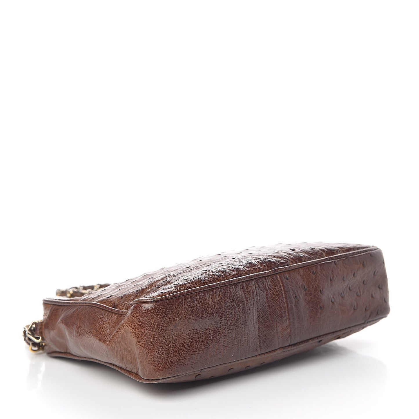 Ostrich Tassel Camera Case Brown