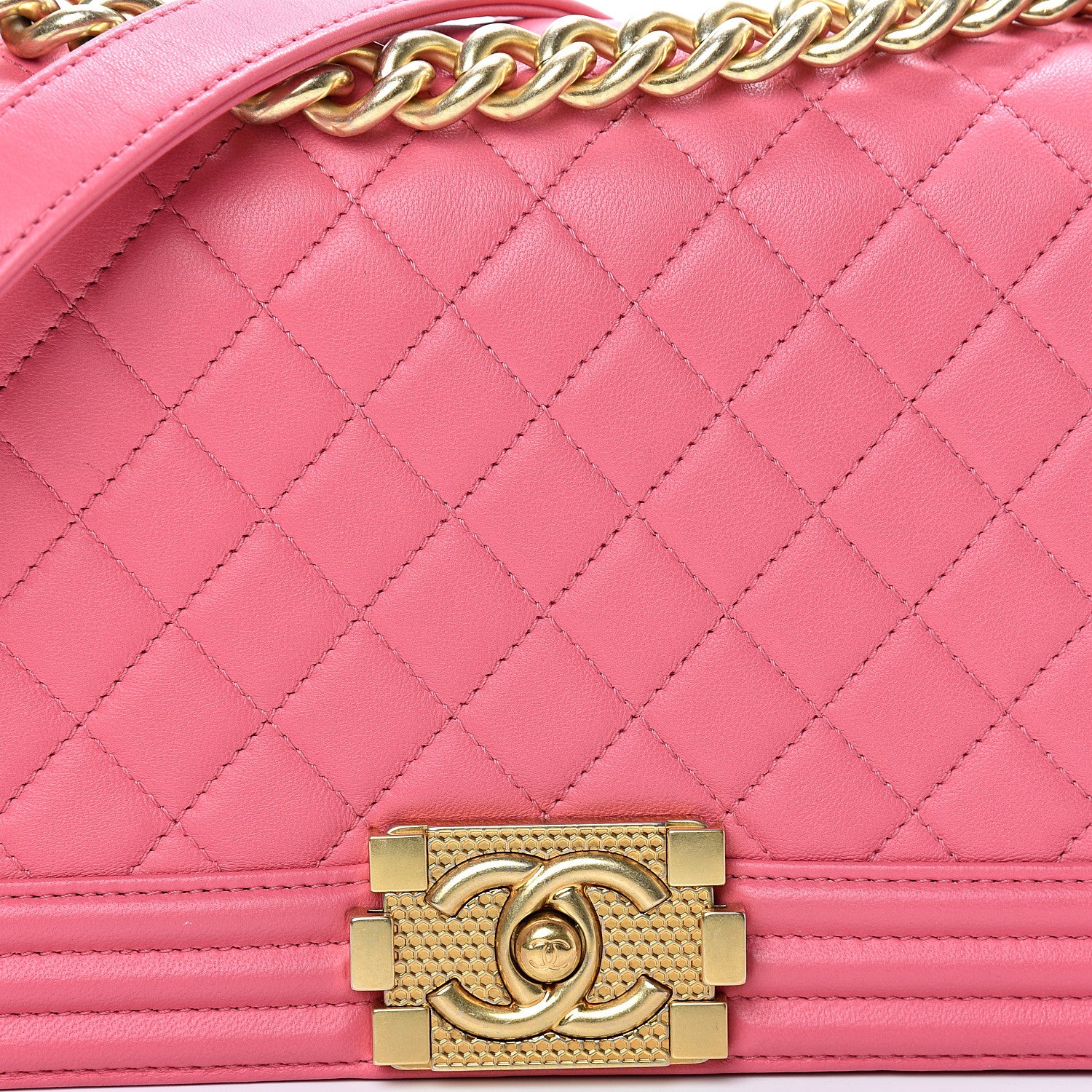 Chanel Lambskin Quilted Medium Boy Flap Pink 7 of 11