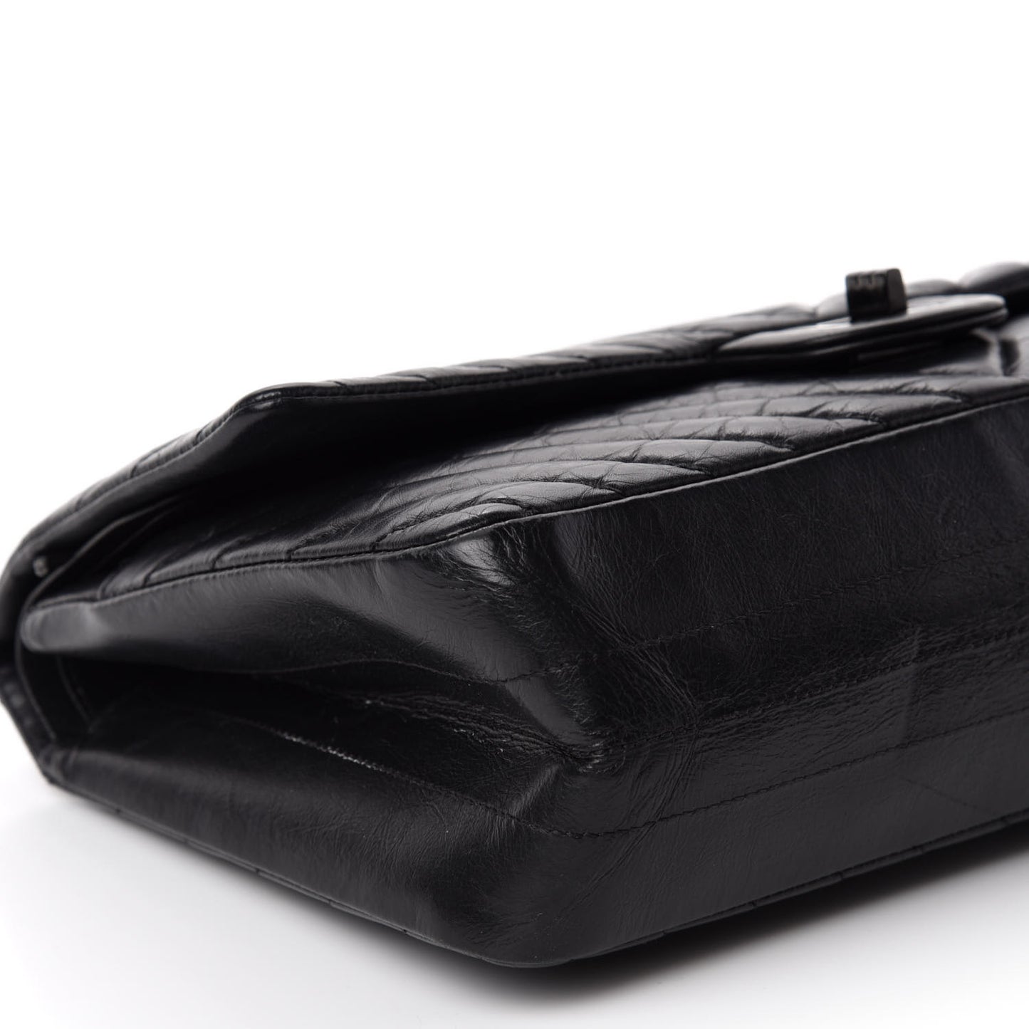 Aged Calfskin Chevron Quilted 2.55 Reissue 226 So Black