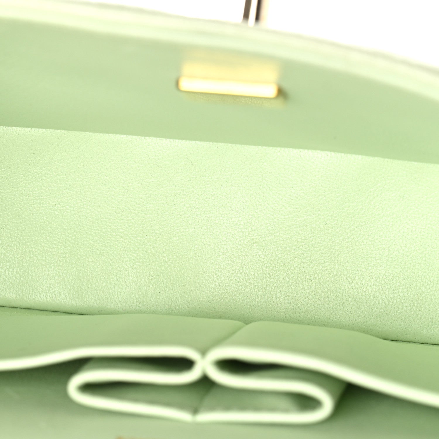 Chanel Caviar Quilted Small Double Flap Light Green 5 of 10