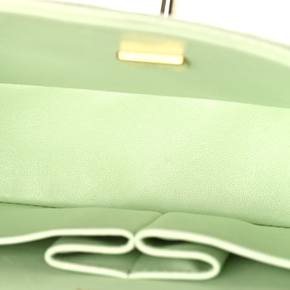 Chanel Caviar Quilted Small Double Flap Light Green 5 of 10