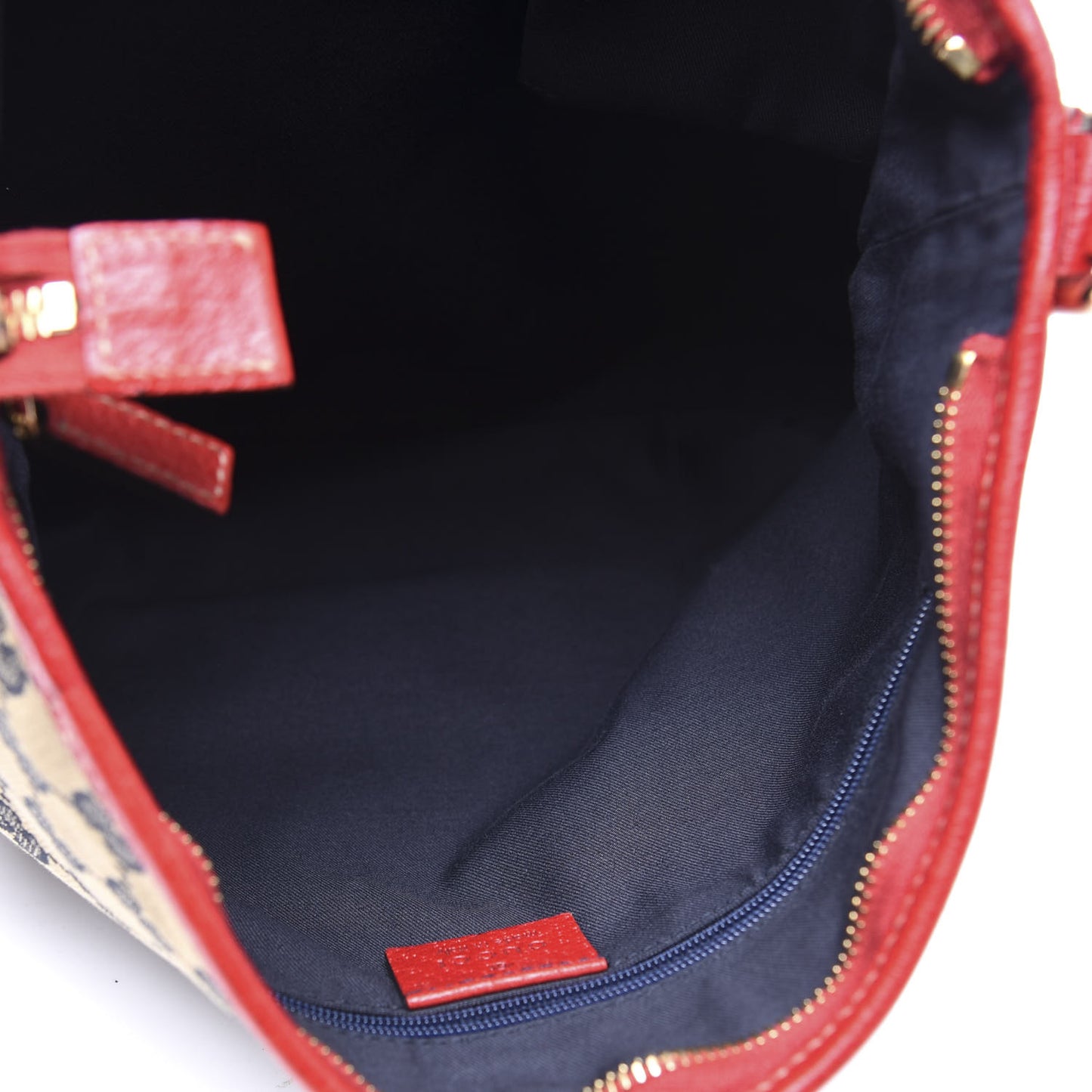 Monogram Abbey Messenger Bag Navy Red