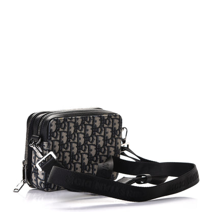 Christian Dior Oblique Pouch Navy Blue 2 of 4