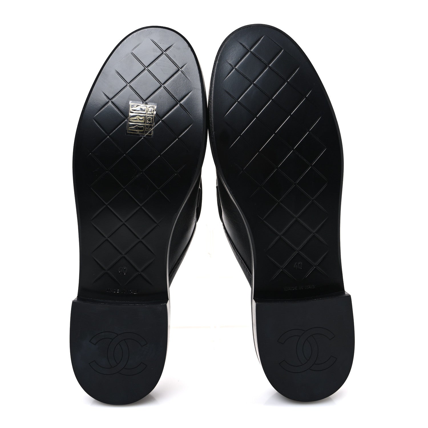 Chanel Lambskin Quilted CC Turnlock Mules 40 Black 7 of 10