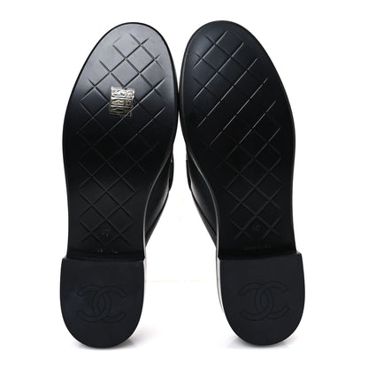 Chanel Lambskin Quilted CC Turnlock Mules 40 Black 7 of 10