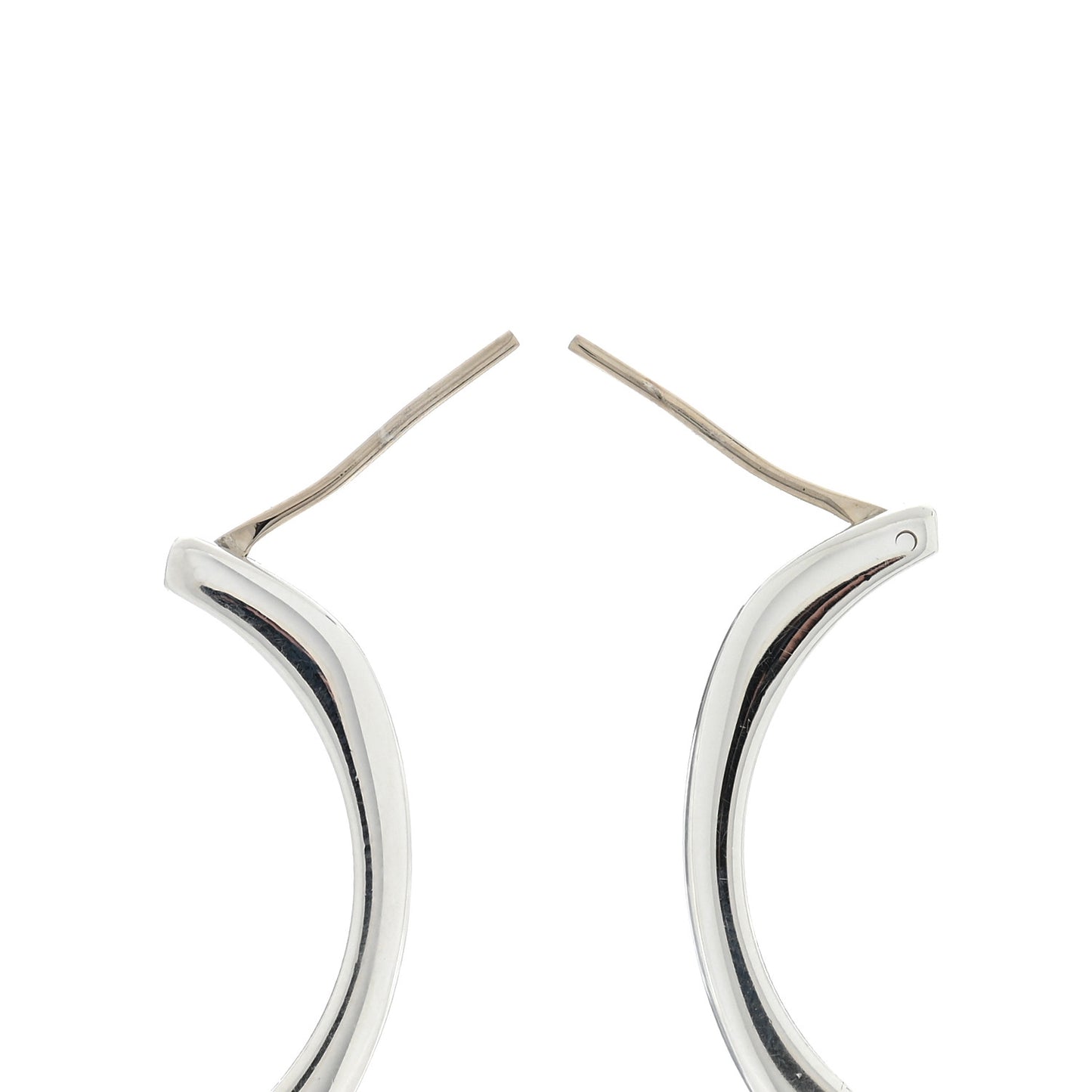 Sterling Silver Square Cushion Hoop Earrings
