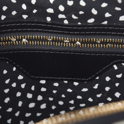 Louis Vuitton Vernis Kusama Infinity Dots Lockit MM Black 6 of 7