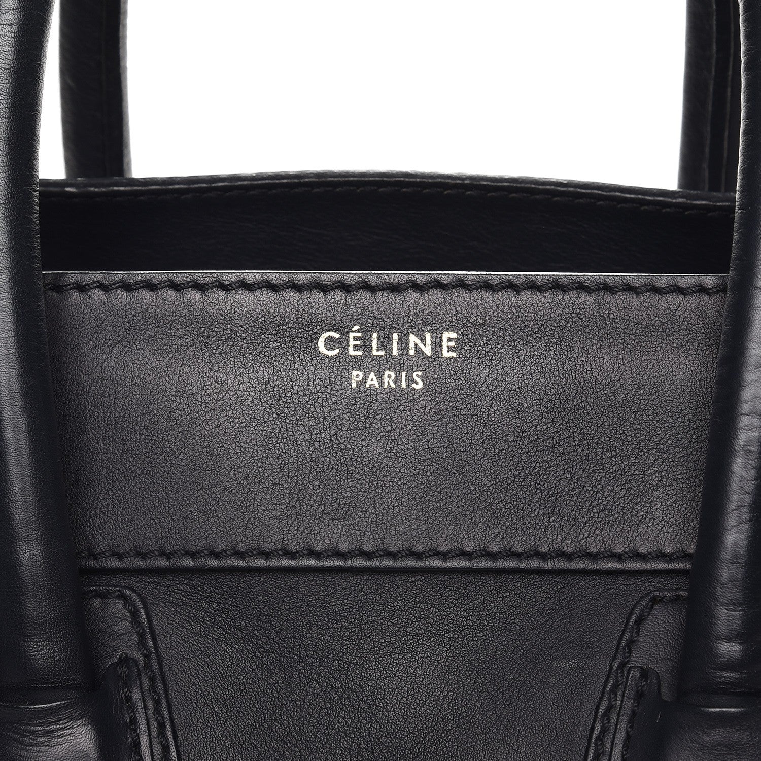 Celine Smooth Calfskin Mini Luggage Navy Blue 9 of 16