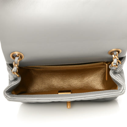 Chanel Lambskin Quilted Mini Pearl Crush Flap Light Grey 5 of 15