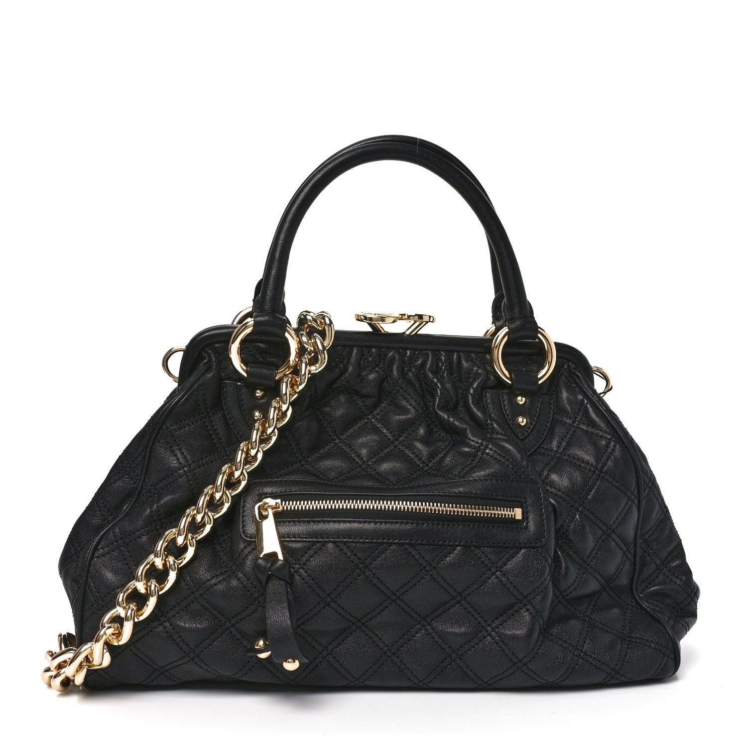Marc Jacobs Calfskin Quilted Stam Black 1 of 9